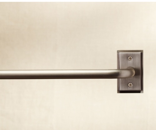 PB Essential Room Darkening Curtain Rod & Wall Bracket Pewter finish, Like New, Retail - $39.99 - Lot 18
