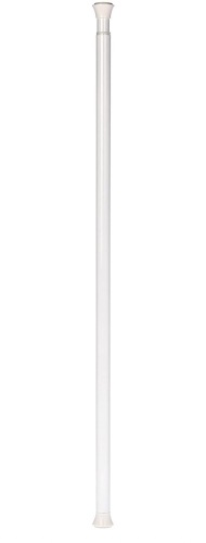 Amazon Basics Tension Curtain Rod, Adjustable 36-54" Width White, ClassicFinial, Like New, Retail - $31.23 - Lot 19