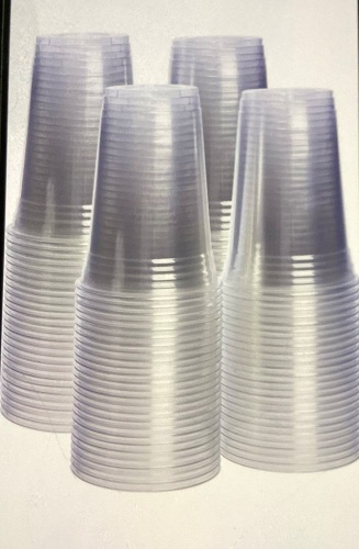 [100 Pack - 20 oz.] Crystal Clear PET Plastic Cups, Like New, Retail - $19.99 - Lot 20