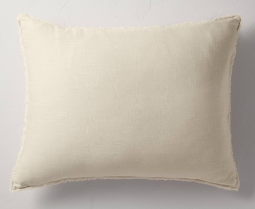King Euro Heavyweight Linen Blend Throw Pillow Natural, Casaluna, Like New, Retail - $45 - Lot 25