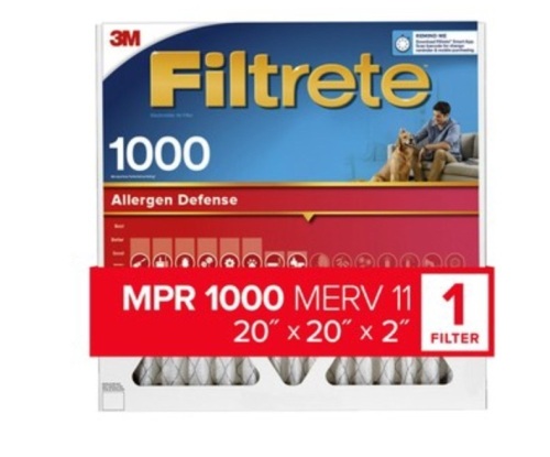 Filtrete, 3M, MPR 1000, MERV 11, 20"x20"x1", LOT of 3, New, Retail - $15 - Lot 32