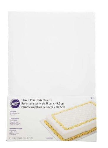 Cardboard Cake Boards 13 x 19- inch 5-count 2104- 552, LOT of 4, New , Retail - $7.49 - Lot 43