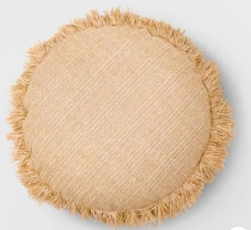 Round Throw Pillow Natural - Opalhouse, Like New, Retail - $35 - Lot 70