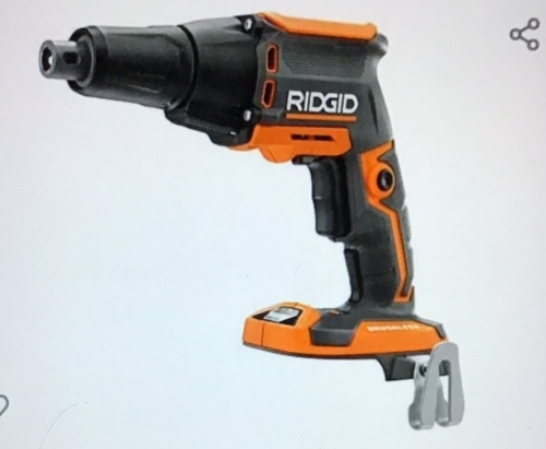 RIDGID 18-Volt Cordless Brushless Drywall Screwdriver withCollated Attachment (Tool-Only), Used, Retail - $139 - Lot 122