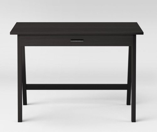 Paulo Wood Writing Desk with Drawer Black - Project 62, Like New, Retail - $130 - Lot 123