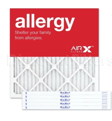 AIRx Allergy 20x20x1 MERV 11 Pleated Filter, Like New, Retail - $55.13 - Lot 145