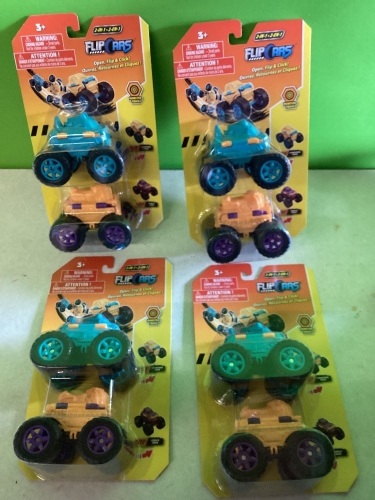  Flip Cars Rhino & Gorilla Monster Trucks LOT of 4, New, Retail - $10 - Lot 153