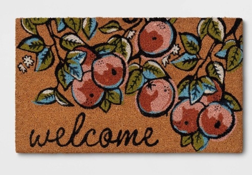 1'6"×2'6" Summer Citrus Welcome Doormat - Threshold , Like New, Retail - $13 - Lot 157