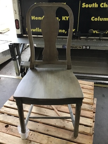 Pottery Barn , Mabry Chair , Belgian Grey, Like New - Lot 215