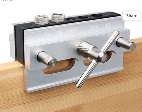 AUTOTOOLHOME Self Centering Doweling Jig Step Drill Guide Bushings SetWood Dowel Jig Woodworking Joints Tools, Like New, Retail - $37.29 - Lot 221