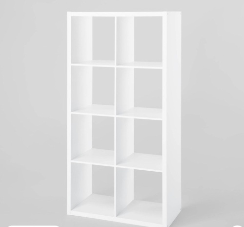 8 Cube Organizer White - Brightroom, Like New, Retail - $90 - Lot 223