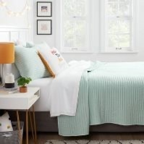Garment Washed Microfiber Quilt - Room Essentials, Like New, Retail - $25 - Lot 274