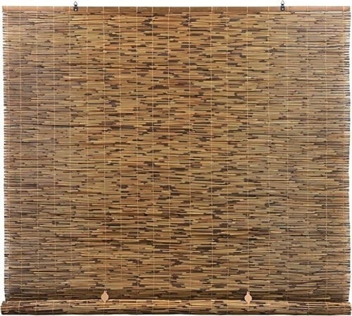 Radiance Cord Free, Roll-up Reed Shade, Cocoa, 72" W x72" L, Like New Retail - $33.82 - Lot 282