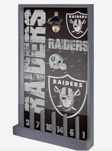 Oakland Raiders Bottle Opener Sign Game, Like, New, Retail - $49.99 - Lot 285