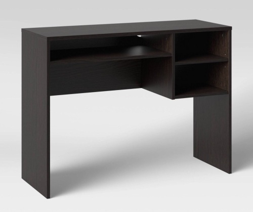 Student Writing Desk with Storage Espresso - Room Essentials, Like New, Retail - $50 - Lot 289