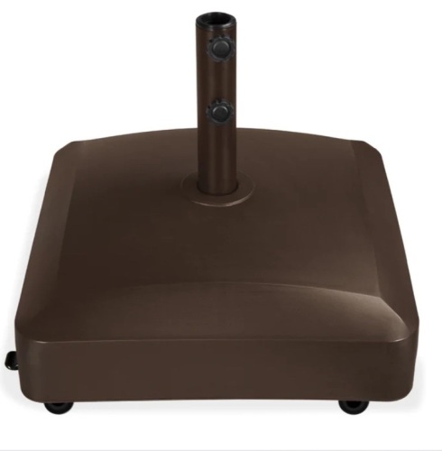 Fillable Mobile Umbrella Base Stand w/ 4 Wheels, 2 Locks, 137lb Capacity, Like New, Retail - $84.99 - Lot 290