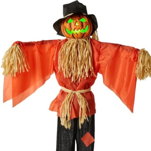 Husker The Corn Keeper Animatronic Scarecrow Halloween Decor w/ LEDEyes, Like New, Retail -  $64.99 - Lot 297