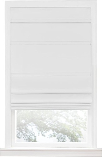 Cordless Roman Shade, 31x64, White, Like New, Retail - $50.21 - Lot 318
