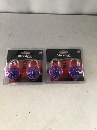 Master Lock 1530T Locker Lock Combination Padlock, 2 Count, Colors May Vary, LOT of 2, New, Retail - $10.30 - Lot 322