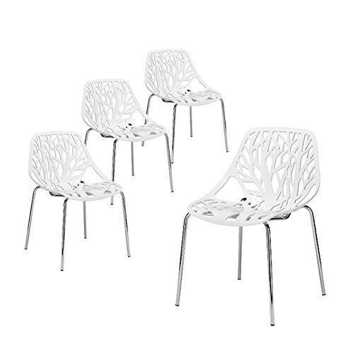 Set of (4) White Birch Dining Chairs - Lot 96