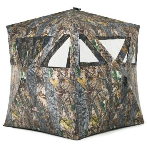 3-Person Portable Hunting Blind with Tie-Downs and Carry Bag - Lot 308