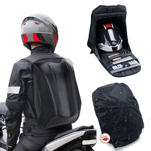 Carbon Fiber Motorcycle Backpack - Lot 339