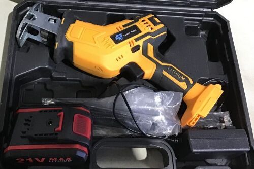 21V Cordless Reciprocating Saw with Battery Charger - Lot 658