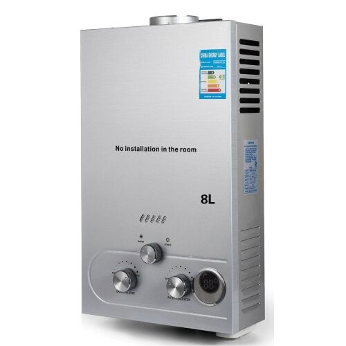 Stainless Steel 8L Natural Gas Water Heater - Lot 891