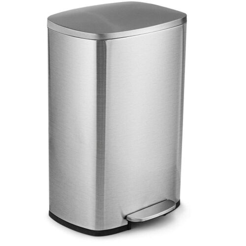 13.2 Gallon Stainless Steel Trash Can with Bucket - Lot 1160
