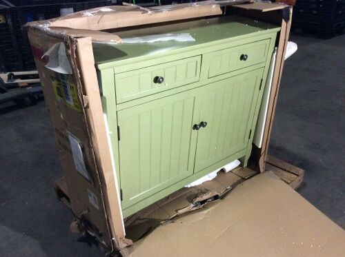 35" Wooden Kitchen Cabinet - Green - Lot 91
