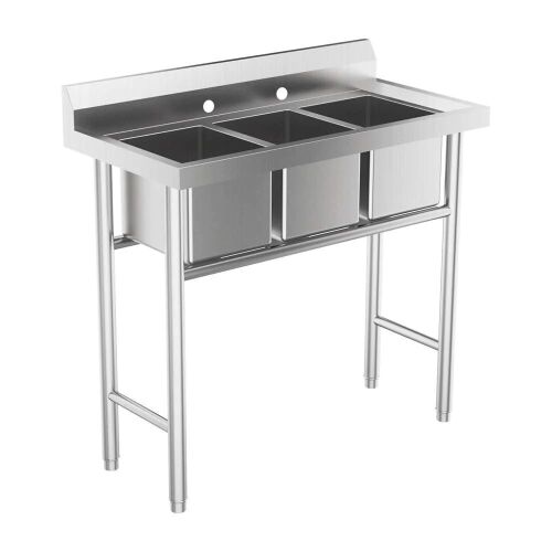 39" Commercial 304 Stainless Steel Restaurant Sink - Lot 11