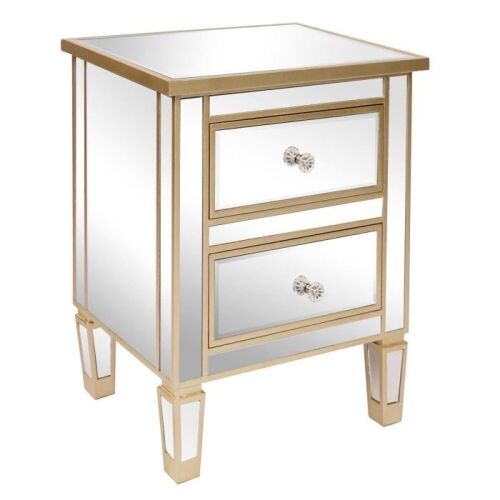 Mirrored Accent End Table - Damaged - Lot 590