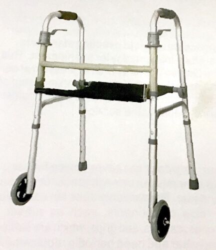 Aluminum Walker with Front Wheels - Lot 111