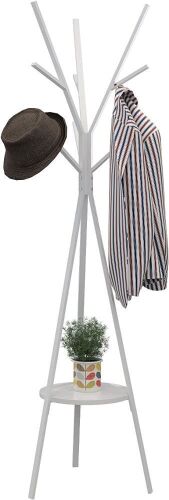 71" Free Standing Coat Rack - White - Lot 235
