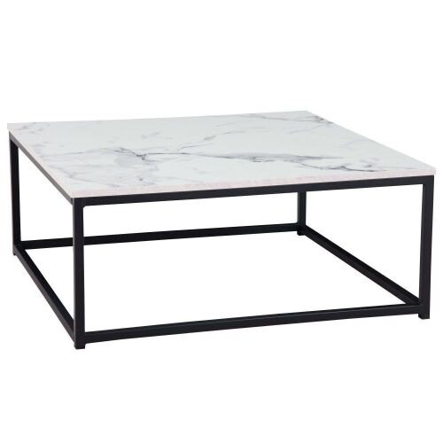 Square Coffee Table - Marble White - Lot 12