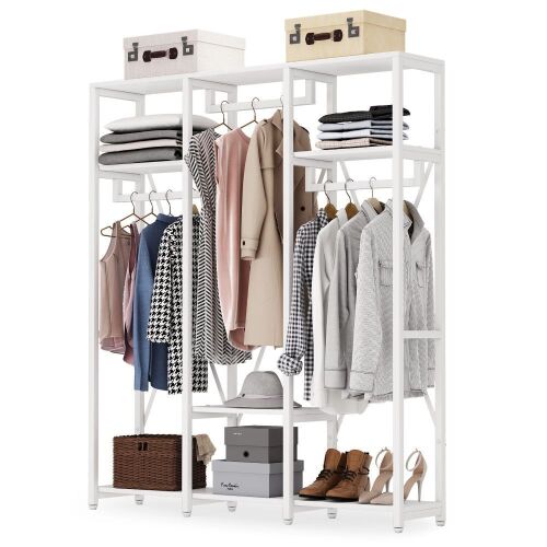 Freestanding Closet Organizer - White - Lot 40