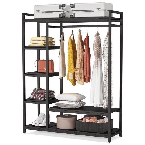 Freestanding Closet Organizer - Black - Lot 203