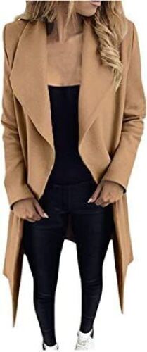 Women's Blend Coat - Medium Size, Khaki - Lot 960