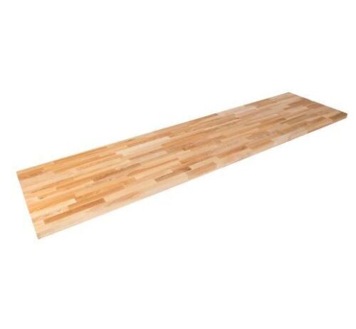 Hardwood Reflections Unfinished Ash Butcher Block Countertop, 8' x 25" x 1.5"  - Lot 67