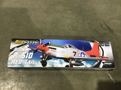Fms P51D Mustang V2 Big Beautiful Doll RC Airplane 4CH 800mm Wingspan - Unknown if Complete - Lot 343