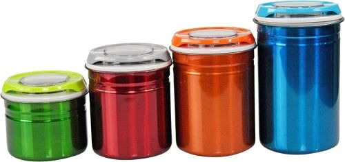 Airtight Multicolored Canister Set - Lot 513