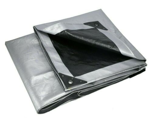 20'x20' Black/Silver Tarp Cover - Lot 585