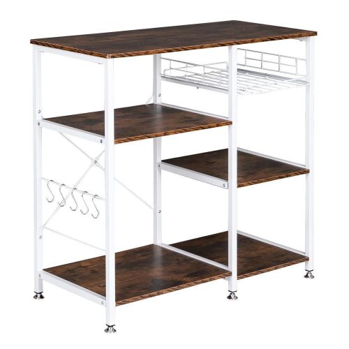 Baker's Utility Storage Shelf - Wood/White - Lot 413