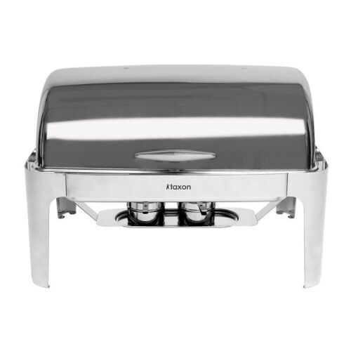 Ktaxon 9.5QT Stainless Steel Chafing Chafer Dish, Round Roll-top, w/ Alcohol Furnace  - Lot 509