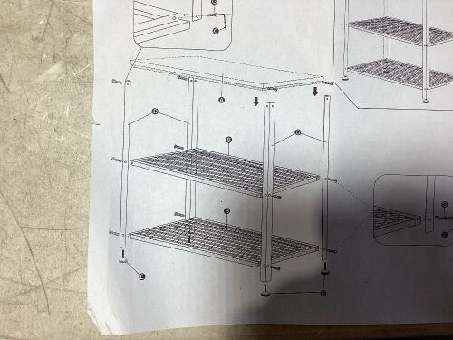 3-Tier Entry Table  - Lot 574