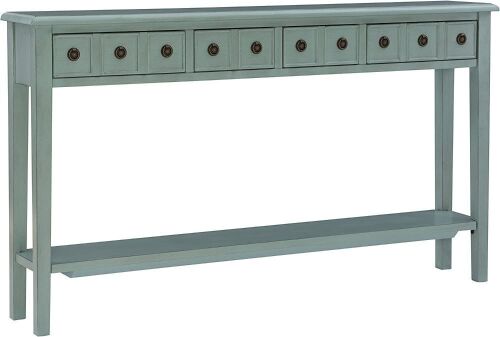 Sadie Long Console Table - Teal - Lot 38