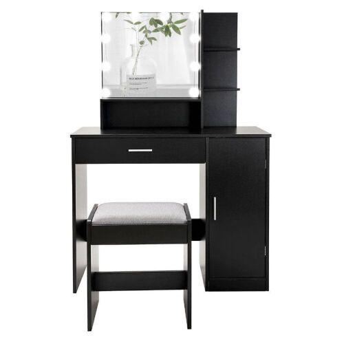 Vanity Table Set with Lighted Mirror - Lot 529