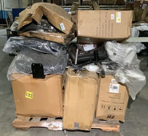 Lot of Salvage Office Chairs and Chair Parts - Items May Be Incomplete or Damaged - Lot 979