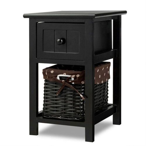 Wooden Mini 2-Layer Bedside End Table - Lot 1063