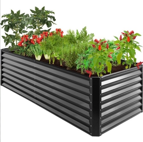 Outdoor Metal Raised Garden Bed for Vegetables, Flowers, Herbs - 8x4x2ft, E-Commerce Return - Lot 102